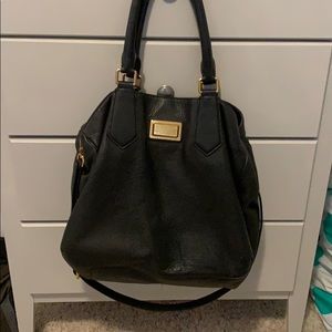 Marc Jacobs Black Leather Satchel Bag